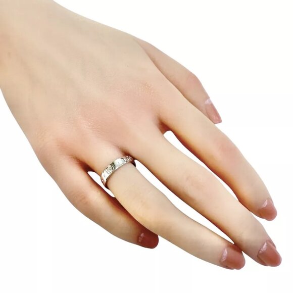 GUCCI Ring US 4 3/4 EU48 K18 white gold icon used - Picture 2 of 7